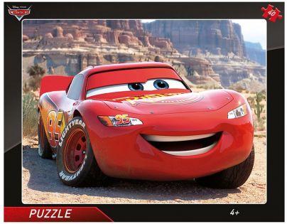 Dino Puzzle deskové Cars Blesk McQueen 40 dílků