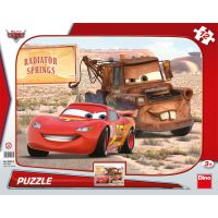 Dino Cars Puzzle deskové Blesk a Burák 12 dílků