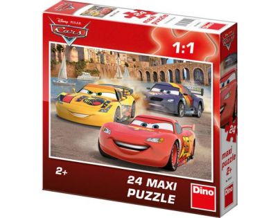 Dino Cars Puzzle Maxi Veselý Blesk 24 dílků