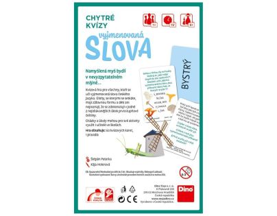 Dino Chytré Kvízy Vyjmenovaná slova naučná hra CZ verze