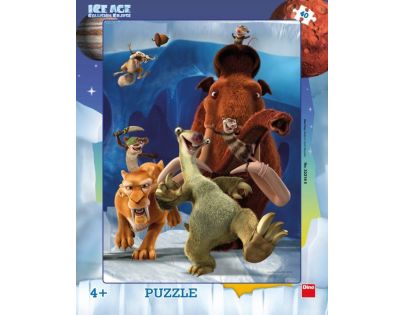 Dino deskové puzzle Doba Ledová 5 Úprk 40 dílků