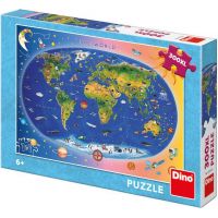 Dino Puzzle Dětská mapa 300 XL dílků 2