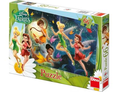 Dino Disney Fairies Puzzle Tanec s motýly 66 dílků