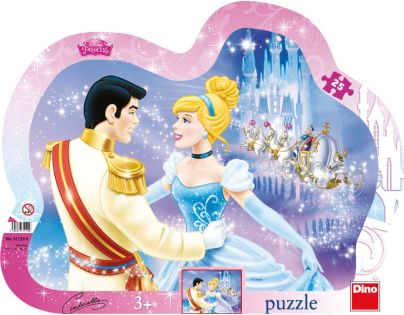 Dino Disney Princess Puzzle deskové Zamilovaná Popelka 25 dílků