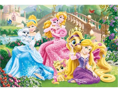 Dino Disney Princess Puzzle Princezny s mazlíčky 100 XL dílků
