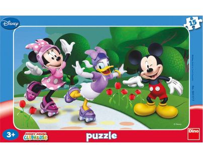 Dino Minnie a přátelé Puzzle deskové 15 dílků