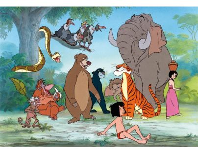 Dino Disney Puzzle Maxi Kniha džunglí Mouse 24 dílků