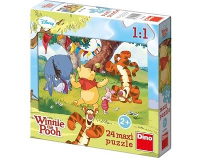 Dino Medvídek Pú Puzzle Maxi Medvídek Pú a kamarádi 24dílků