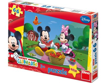 Dino Disney Puzzle Mickey Mouse na pikniku 66 dílků