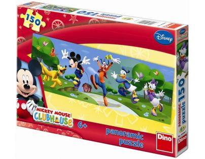 Dino Disney puzzle panoramic Mickyho klubík Hurá 150 dílků
