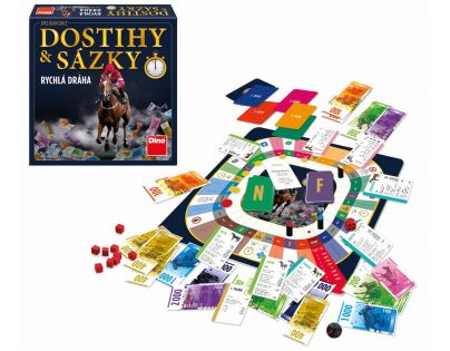 Dino Dostihy a sázky rychlá dráha rodinná hra