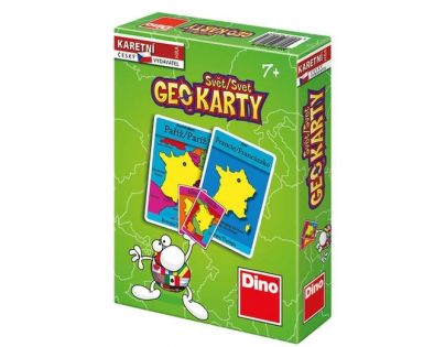 Geo Karty - Svět společenská hra v krabičce (DINO 6664)