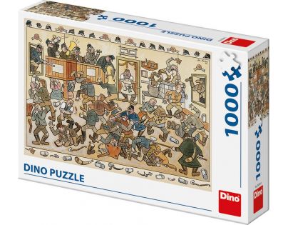 Dino Puzzle Josef Lada Rvačka v hospodě 1000 dílků