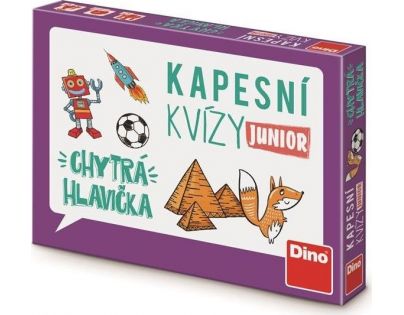 Dino Kapesní kvízy junior Chytrá hlavička cestovní hra