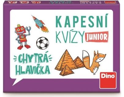 Dino Kapesní kvízy junior Chytrá hlavička cestovní hra