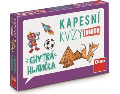 Dino Kapesní kvízy junior Chytrá hlavička cestovní hra