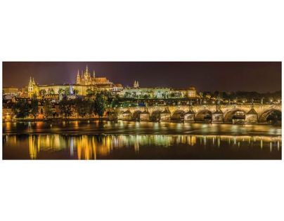 DDino Puzzle panoramic Karlův most v noci 2000 dílků