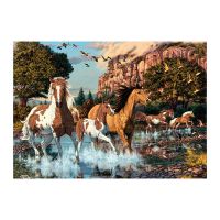Dino Puzzle Koně v řece 1000 dílků 2