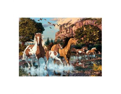 Dino Puzzle Koně v řece 1000 dílků