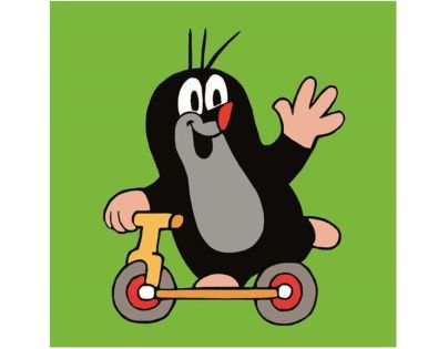 Dino Krteček dřevěné licenční kostky 4 dílky