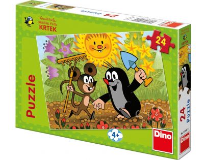 Dino Krteček Puzzle Krtek a myška 24 dílků