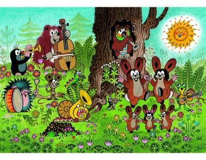 DINO 343047 - Puzzle Krtečkova oslava (100 dílků)