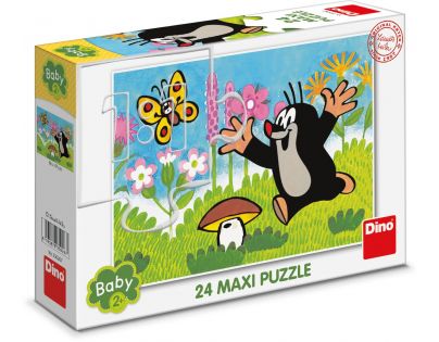 Dino Puzzle maxi Krtek a houba 24 dílků