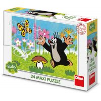Dino Puzzle maxi Krtek a houba 24 dílků 4