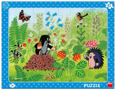 Dino Puzzle deskové Krtek a jahody 40 dílků