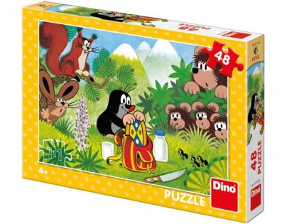 Dino Krteček a svačina Puzzle 48 dílků