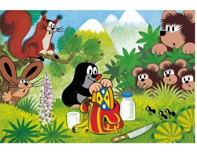 Dino Krteček a svačina Puzzle 48 dílků