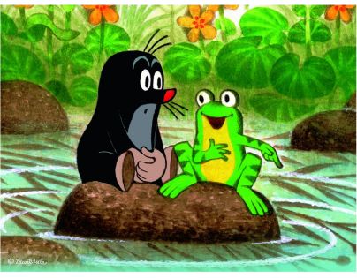 Dino Dřevěné kostky Krtek a zvířátka 12 ks