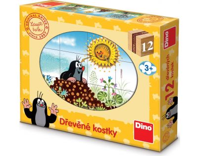 Dino Krtkův rok 12 dřevěné kostky