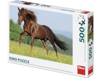 Dino Puzzle Kůň na louce 500 dílků