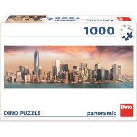 Dino Puzzle Manhattan za soumraku Panoramic 1000 dílků 3