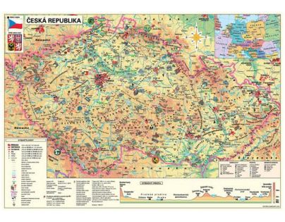 Dino Mapa české republiky Puzzle 500 dílků