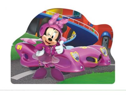 Dino Mickey a Minnie na závodech puzzle 4 x 54 dílků