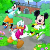 Dino Puzzle Mickey a Minnie sportovci puzzle 3 x 55 dílků 2