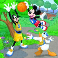 Dino Puzzle Mickey a Minnie sportovci puzzle 3 x 55 dílků 4