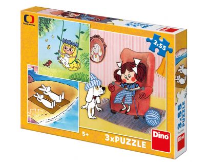 Dino Moje pohádky puzzle 3 x 55 dílků