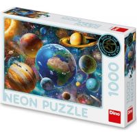 Dino Puzzle neon Planety 1000 dílků 3