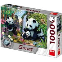 Dino Puzzle Secret collection Pandí rodina 1000 dílků 2