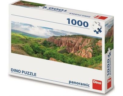 Dino Puzzle panoramatické Červená rokle 1000 dílků