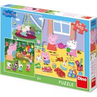 Dino Puzzle Peppa Pig na prázdninách 3 x 55 dílků 5