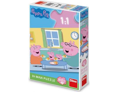 Dino Puzzle maxi Peppa Pig Oběd 24 dílků