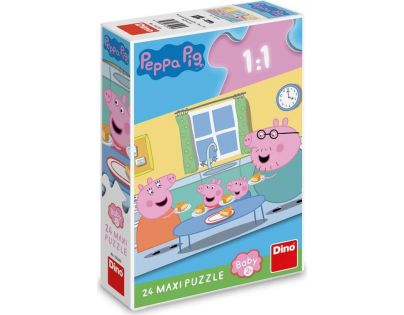 Dino Puzzle maxi Peppa Pig Oběd 24 dílků