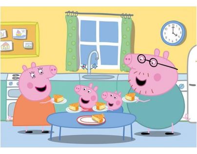 Dino Puzzle maxi Peppa Pig Oběd 24 dílků
