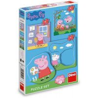 Dino Puzzle set Peppa Pig rodina 12 dílků 5