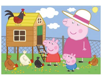 Dino Puzzle Peppa Pig Slepičky 24 dílků