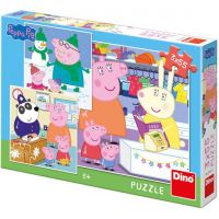 Dino Peppa Pig Veselé odpoledne puzzle 3 x 55 dílků